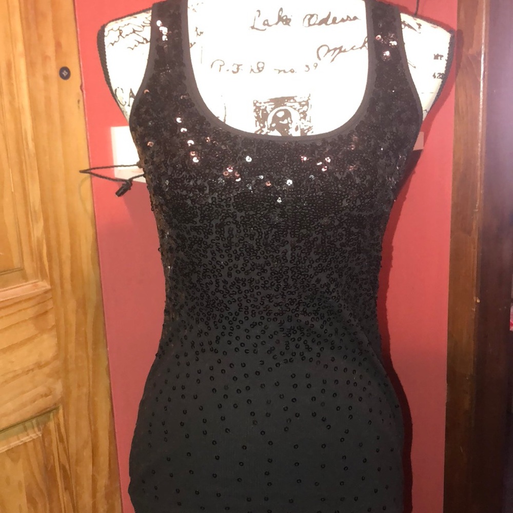 Black tank top